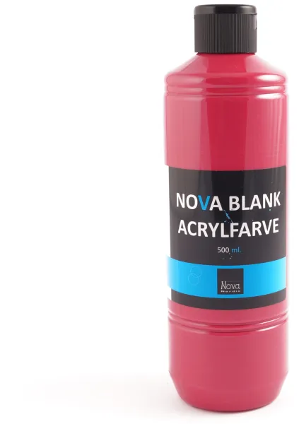 Nova akryylimaali kiiltävä 500 ml. Pääpunainen