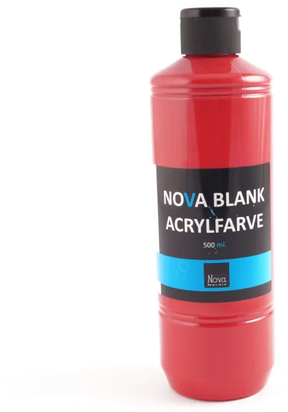 Nova akryylimaali kiiltävä 500 ml. Punainen