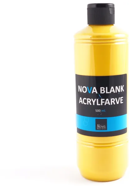 Nova akryylimaali kiiltävä 500 ml. Auringonkeltainen